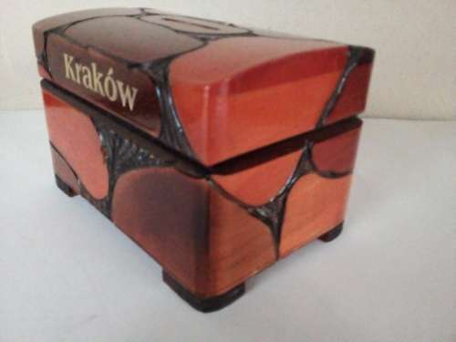 Stunning Handmade Wooden Savings Box from Poland