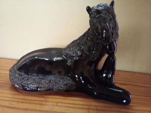 Nice Size Glazed Ceramic Sheffield Pony Ornament