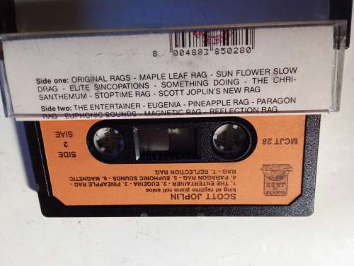 1986 Scott Joplin Jazz Cassette Tape