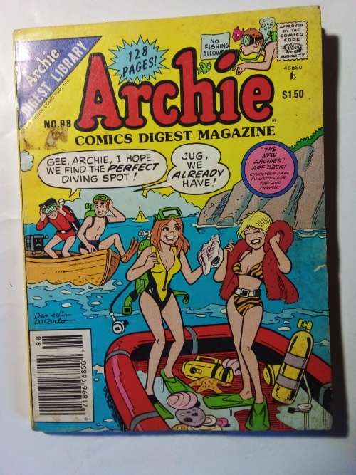 Archie Digest Comic No 98 1989