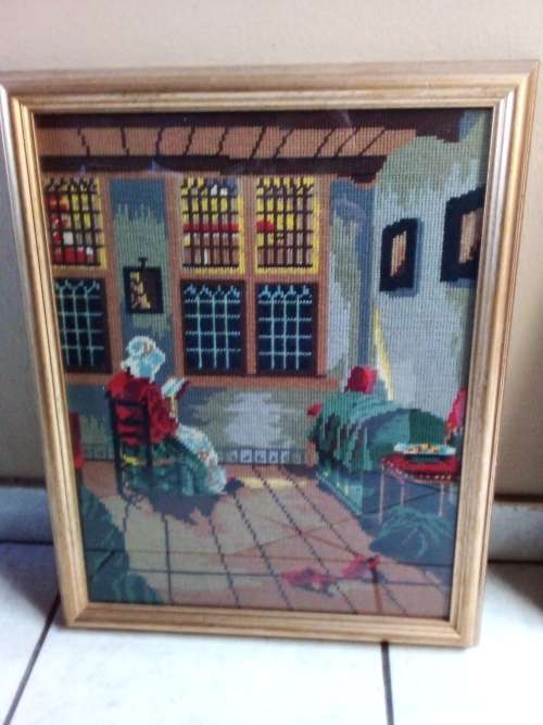 Framed with Glass Tapestry - Dutch Art