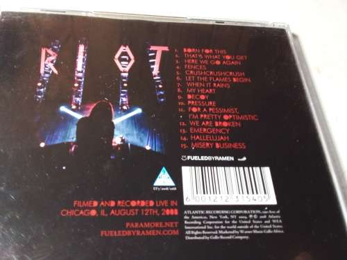 Paramore - The Final Riot CD and DVD