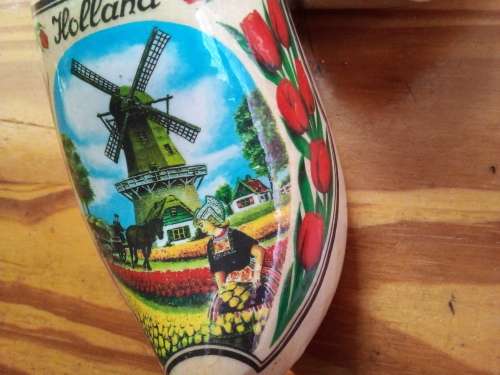 Pair of Decorative Wooden Clogs