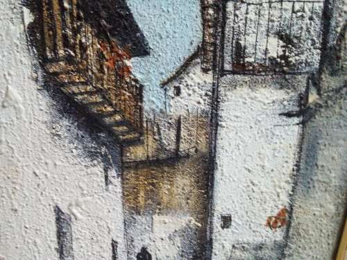 Vintage Framed Original Painting by Dutch Artist