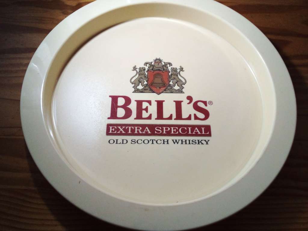 Large Yellow Bell`s Whiskey Tray