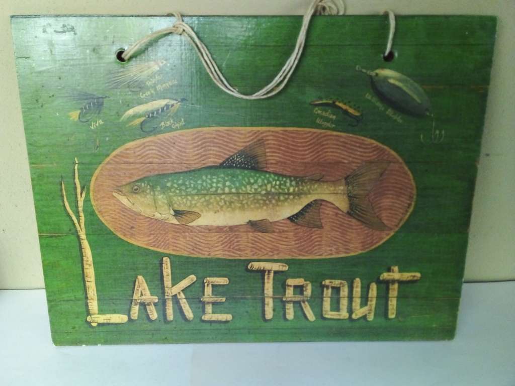 Lake Trout Wall Hanging Sign