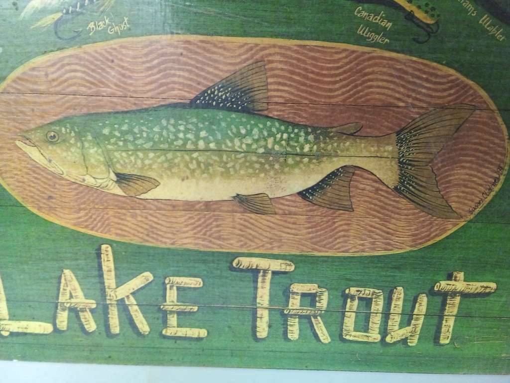 Lake Trout Wall Hanging Sign