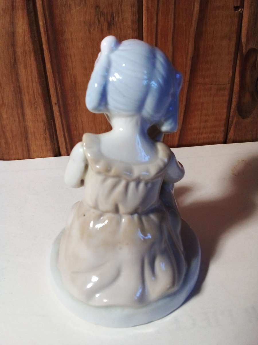 Heritage Porcelain `Girl & Kitten` Ornament