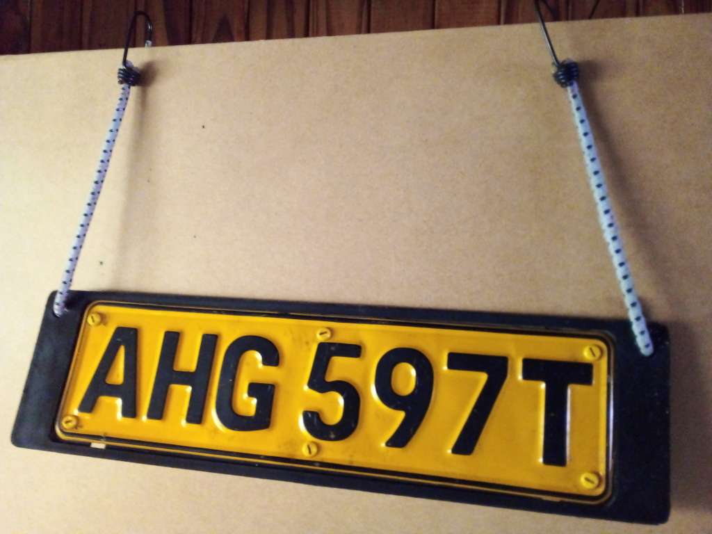 Yellow & Black Transvaal Number Plate