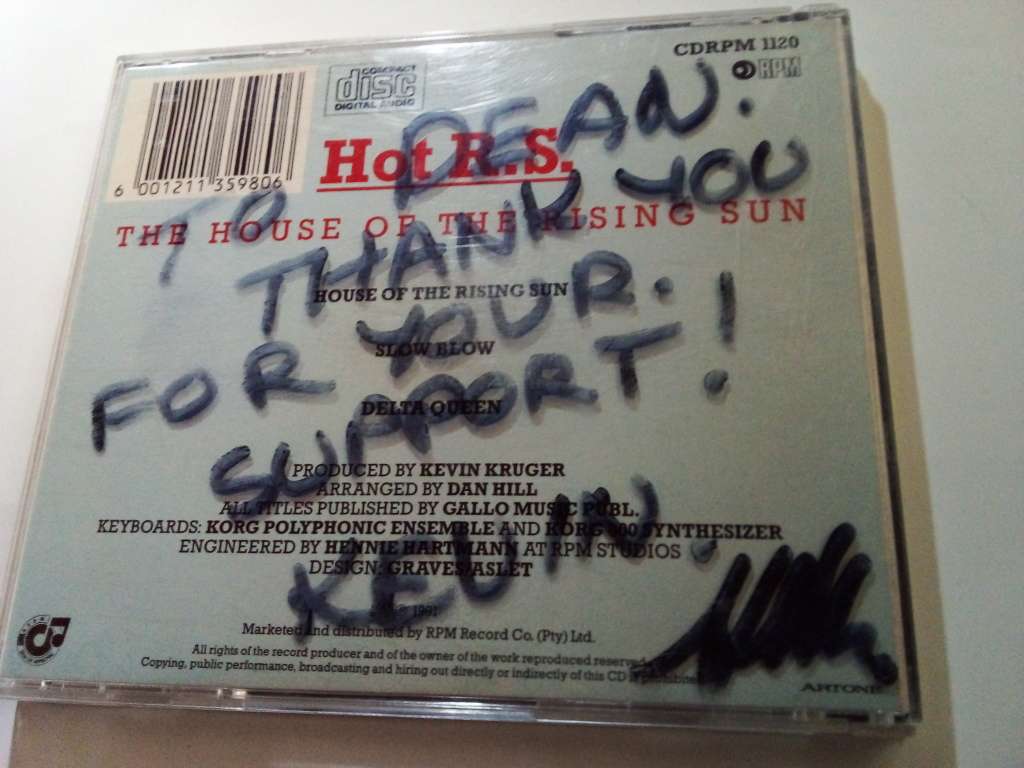 Hot R.S - House of the Rising Sun Music CD (D64)