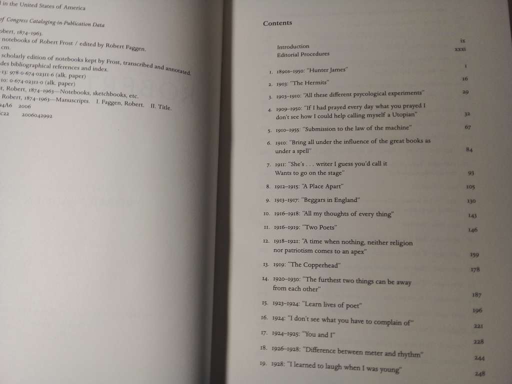 The Notebooks of Robert Frost