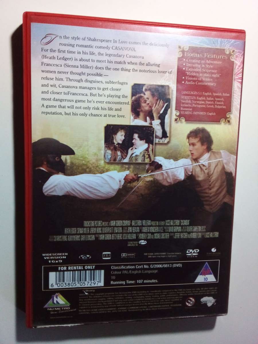 Casanova DVD Movie