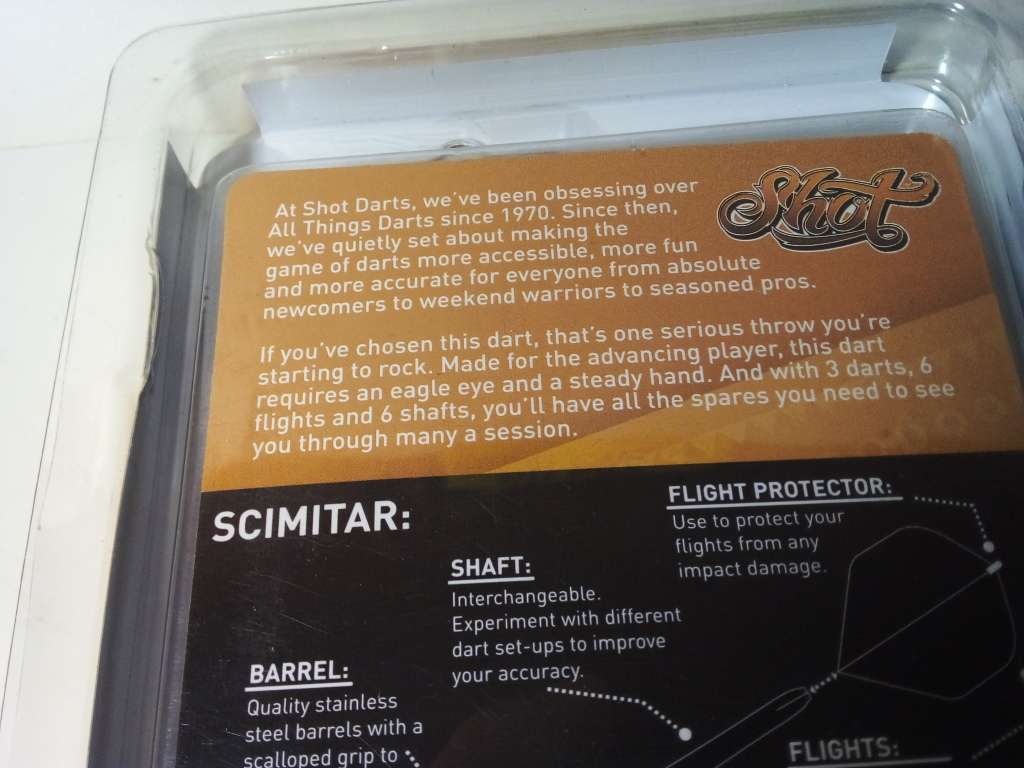 Scimitar 24 GM Steel Tip Darts with Extra Filghts & Shafts