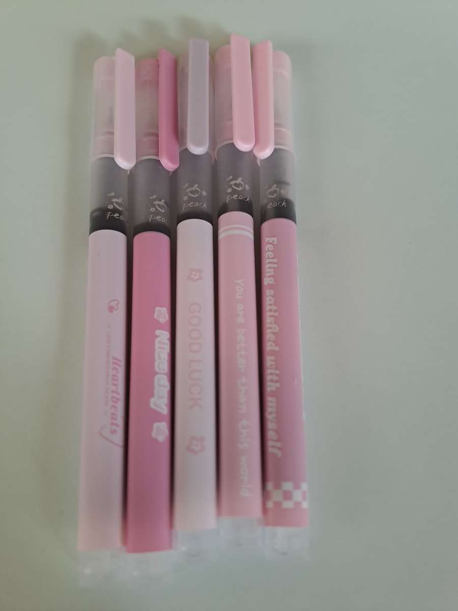 Set of 6 Pink Shades Gel Pens 0.5mm