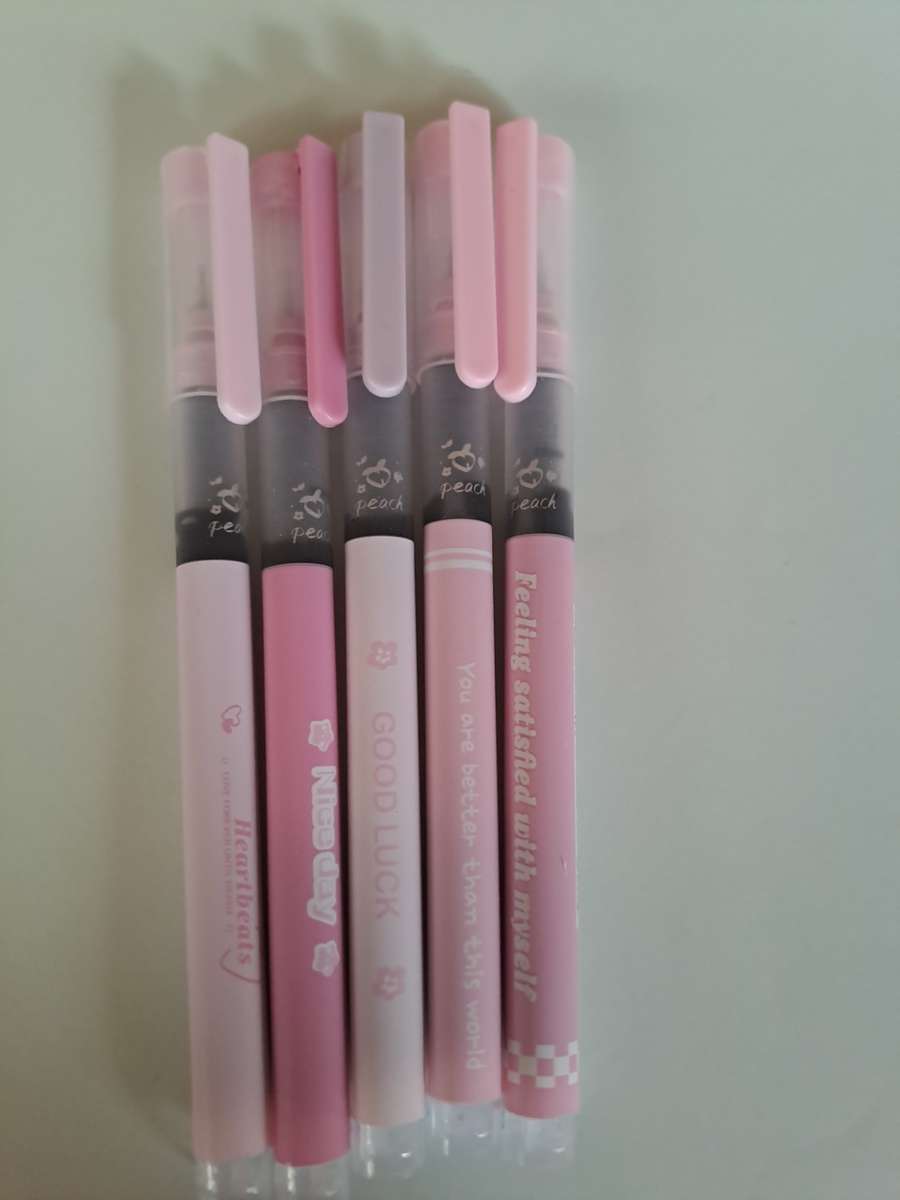 Set of 6 Pink Shades Gel Pens 0.5mm