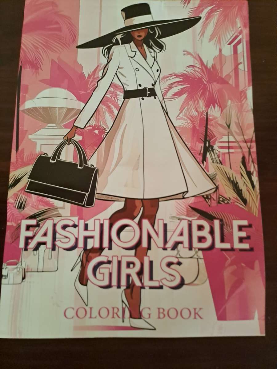 Colouring Book Fashionable Girls