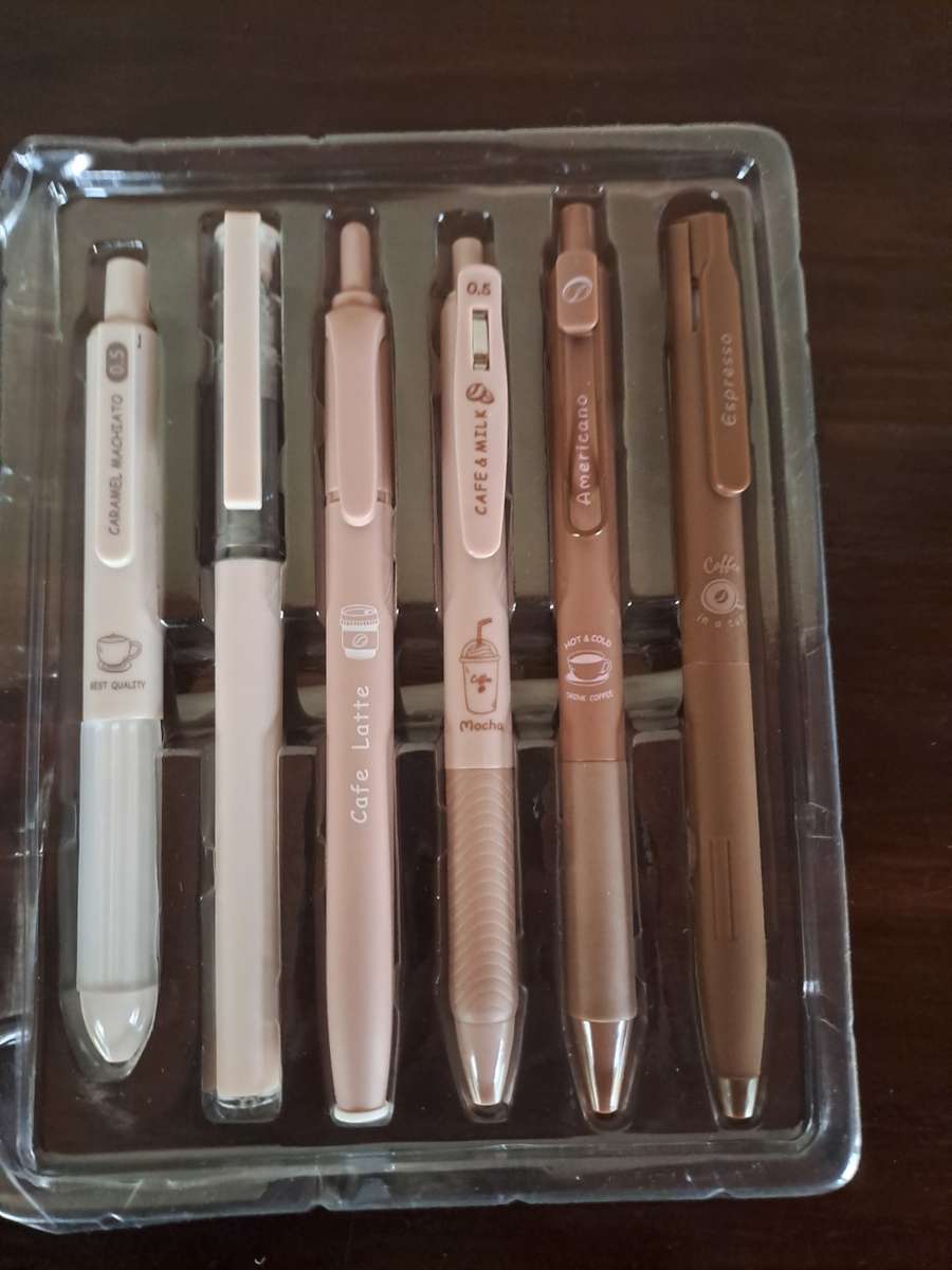 Pens x 6 Coffee Time