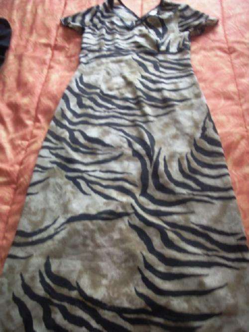 Animal Design Short Sleeve Women's Dress - Size 8/32
