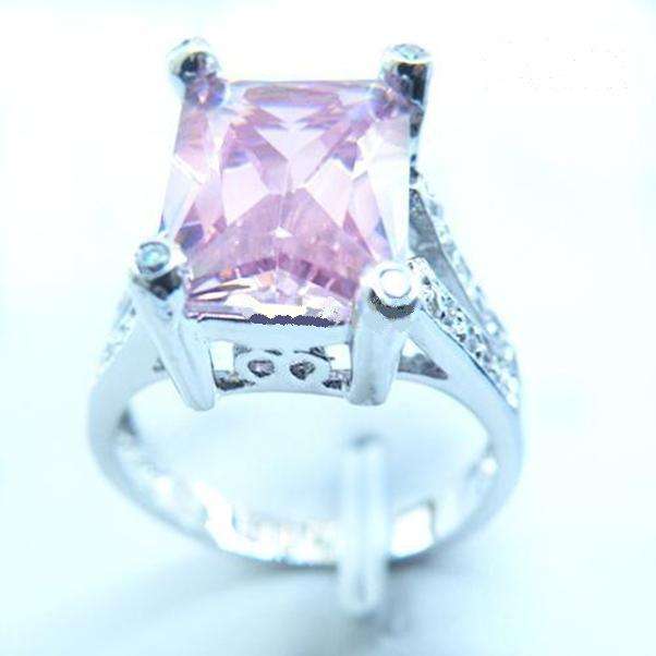 Free Shipping EXQUISITE NATURAL 6.5CT PINK SAPPHIRE 14KT GOLD GEMSTONE RING