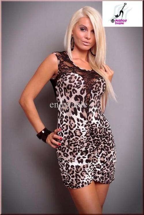 Free shipping leopard dress