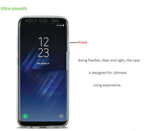360 Degree Full Body Protective Soft TPU Case For Samsung Galaxy S8 / S8 Plus