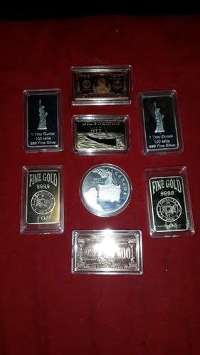 WOW 8, 24 CARAT GOLD @ SILVER BARS ALL FOR ONE BID DONT MISS OUT MASSIVE BARGAIN!!!!