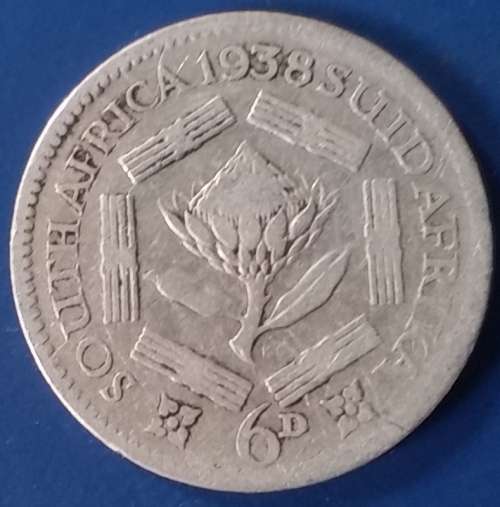 1938 Sixpence