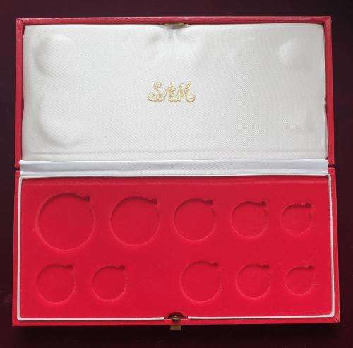 1981 Empty Red Proof Set Box