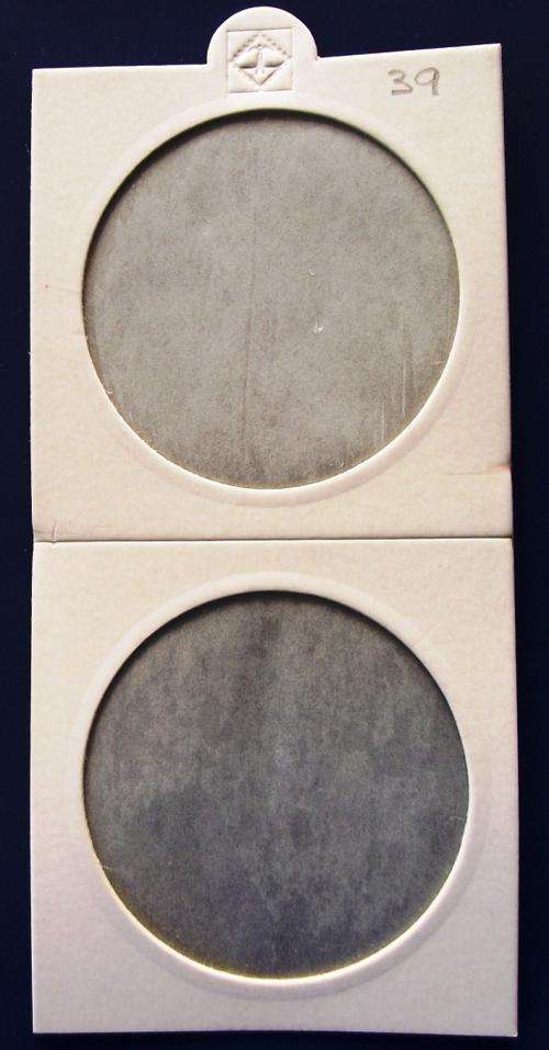 Lighthouse Self Adhesive Coin Folders 39,5 mm