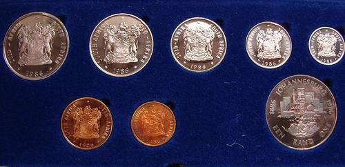 1986 Short Proof Set in Blue SAM Case