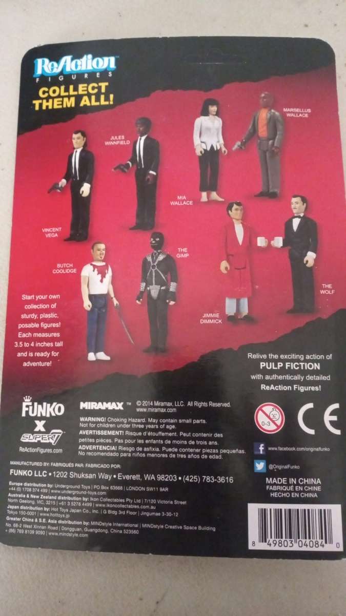 Pulp Fiction Vintage Mia Wallace Action Figure, 3 and 3/4 inches