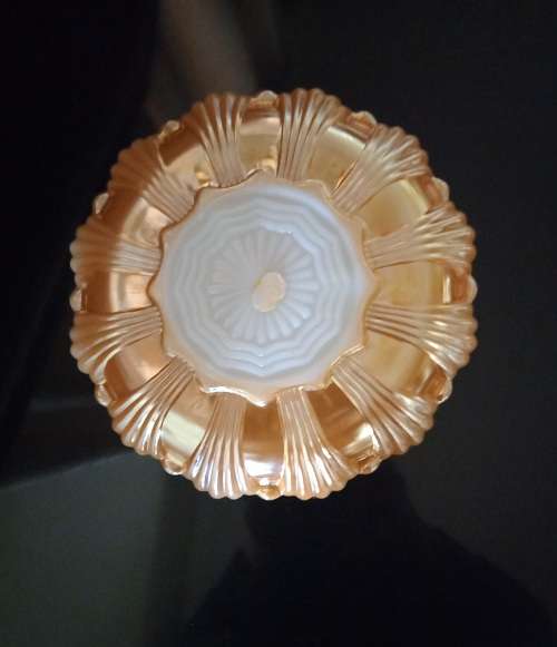 Vintage Anchor Hocking Fire King Peach Lustre Divider