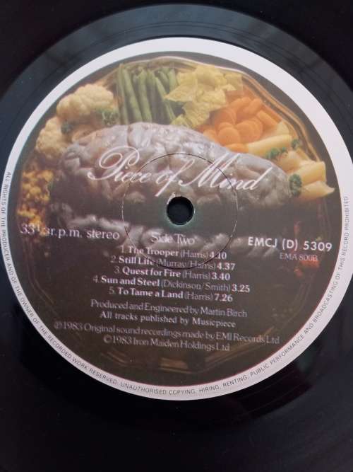 Iron Maiden Vinyl LP -  Piece of Mind