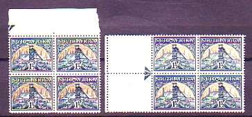 UNION OF SOUTH AFRICA-MNH Arrow block and Block