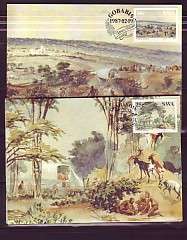 S.W.A.-2 sets of maxi cards-Paintings by Thomas Baines