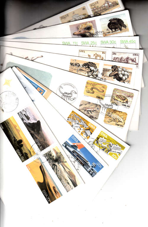 SWA  fourteen different first day covers