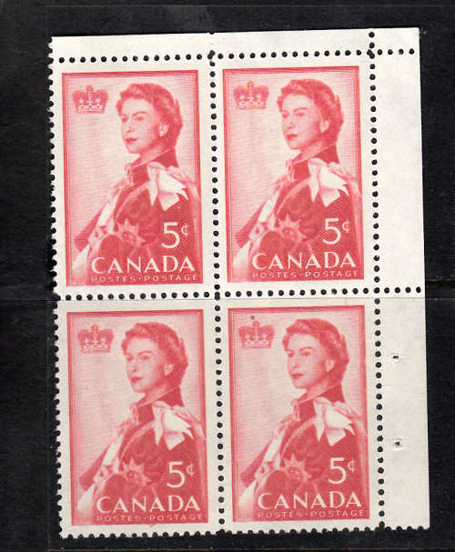 Canada MNH cnr block as scanned