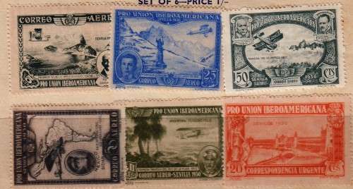 Spain hinged mint set as scanned