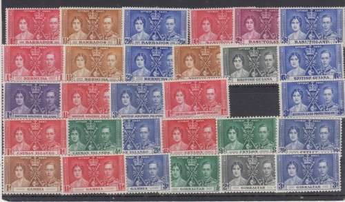 Commonwealth Omnibus KGV1  Coronation numerous scans all are MNH