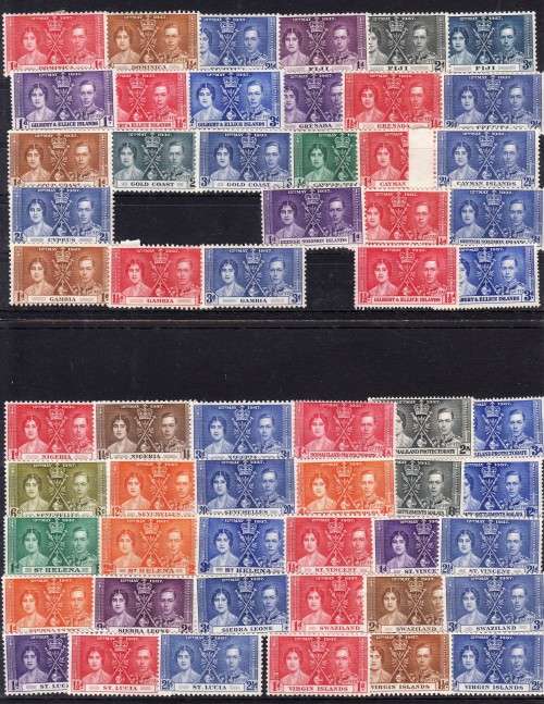 Commonwealth Omnibus KGV1  Coronation numerous scans all are MNH