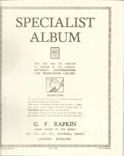 Solid unused  Specialist 30  page album in original box most pages have rust spots