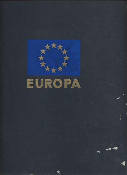 Europa Album 240 pages the first 75 pages are well filled used but mainly hinged mint sets see note