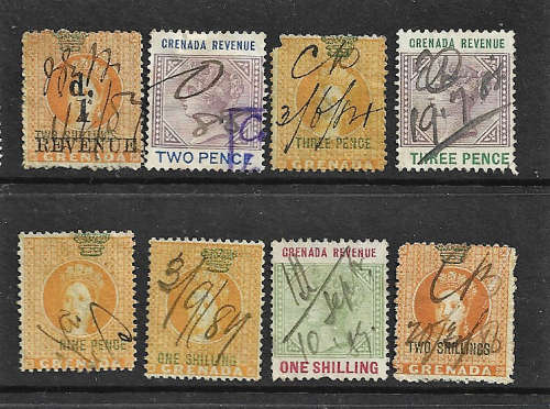 Grenada Queen Victoria  used revenues three scans