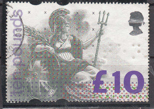 Great Britain very fine used ten pounds as scanned