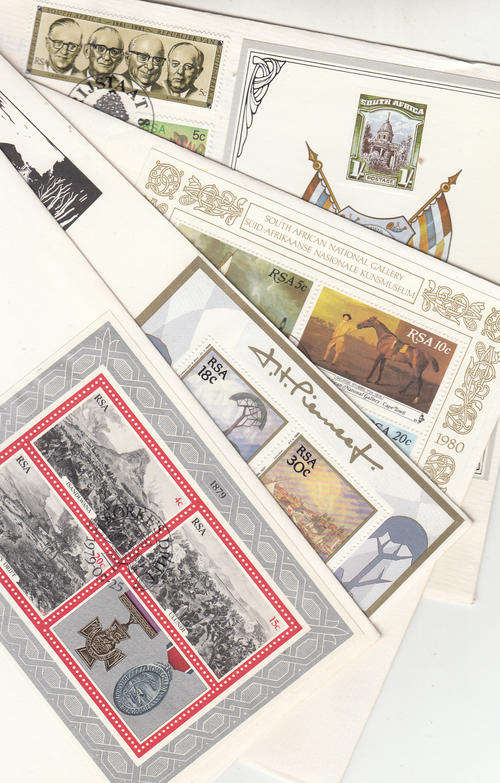 SA FDC mainly with mini sheets as scanned