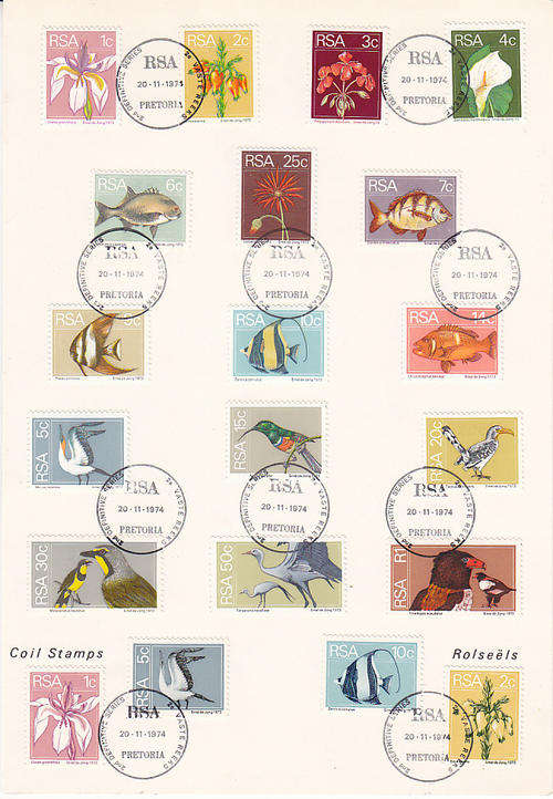 South Africa 2nd definitive issue on firstr day folder