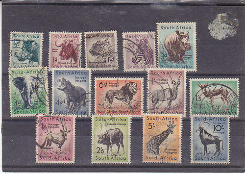South Africa 1954 issue very fine used definitive set