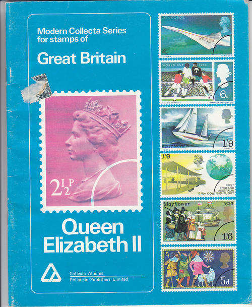 Great Britain QE2 preprinted 35 page album 1952 definitive issue to Jan 1978  good starter unused
