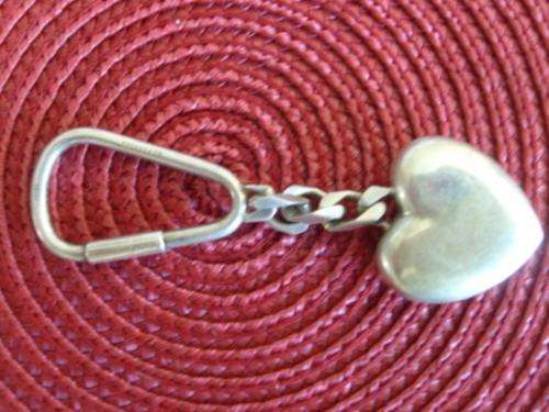 WOW!!! OUTSTANDING!!! VINTAGE TIFFANY & CO STERLING SILVER HEART KEY CHAIN