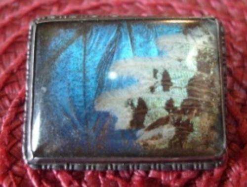 GORGEOUS!! ART DECO 1923 BIRMINGHAM SILVER BROOCH HALLMARKED!!!